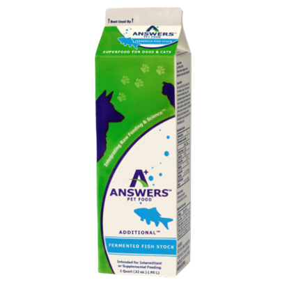 Answers Frozen Dog & Cat Fermented Fish Stock 1qt