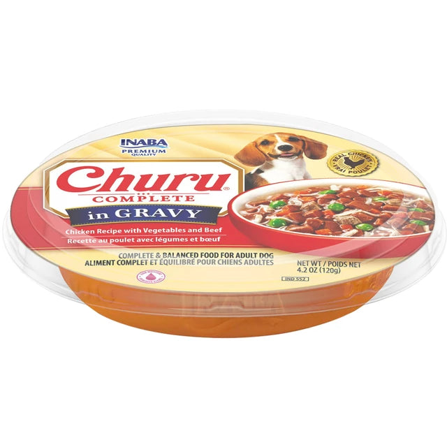Inaba Churu Dog Food Gravy Beef Chicken 4.2 oz