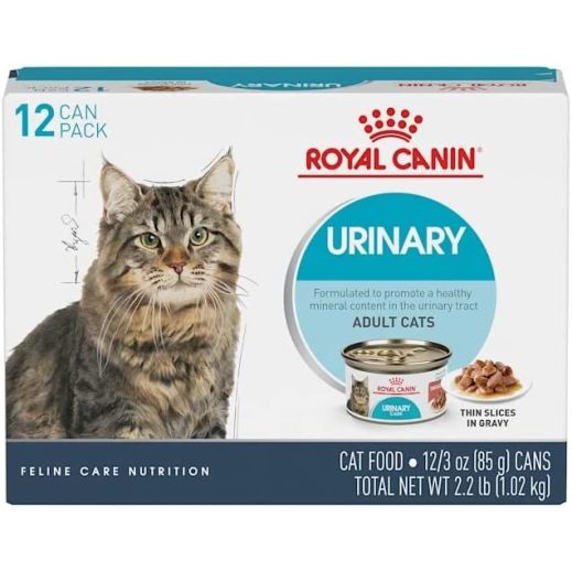 Royal Canin Feline Urinary Care Thin Slices in Gravy Wet Cat Food 3oz can 12pk