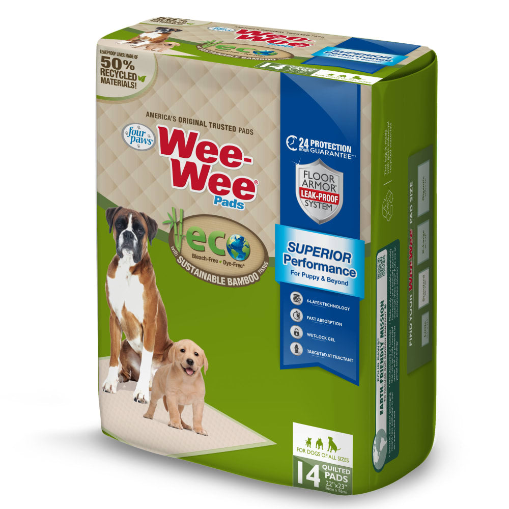 Fourpaws Wee-Wee Eco Bamboo Dog Pee Pads 14ct