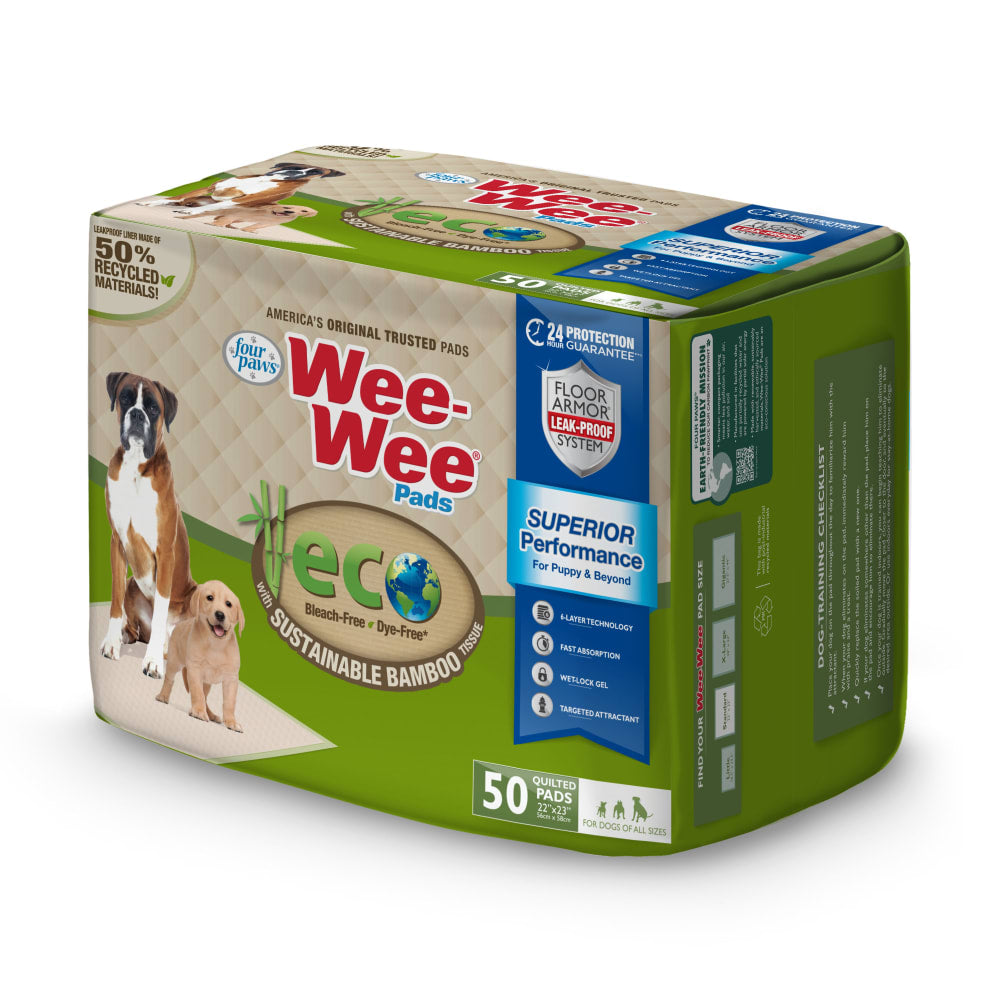 Fourpaws Wee-Wee Eco Bamboo Dog Pee Pads 50ct