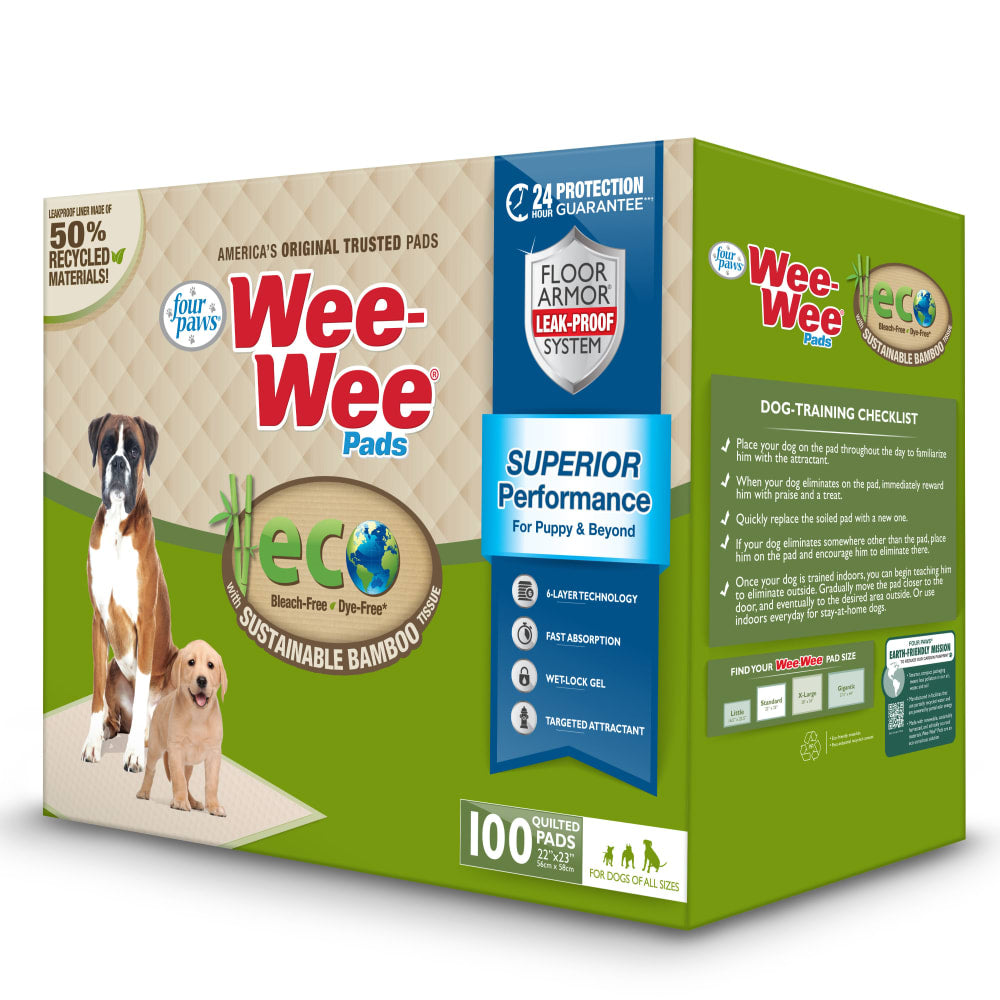 Fourpaws Wee-Wee Eco Bamboo Dog Pee Pads 100ct