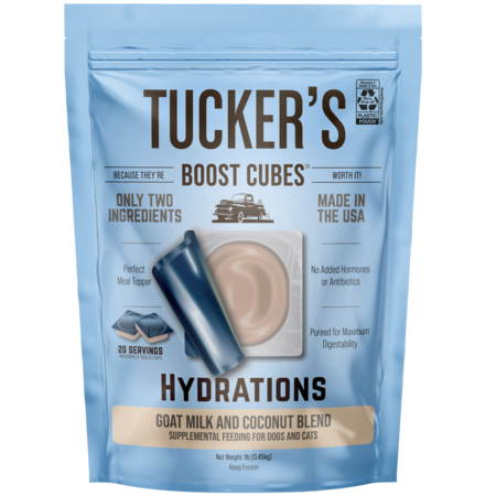 Tucker's Dog Treat Frozen Boost Cubes Goat Milk w/ Coconut 1lb for Dogs