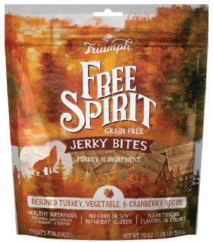 Trtiumph Grain Free Jerky Treats 24 Oz Turkey Pea Berry