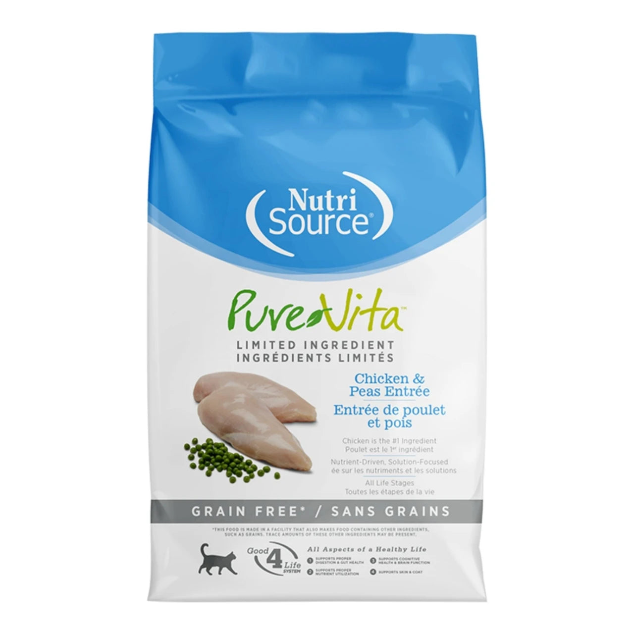 PureVita Grain-Free Chicken & Peas Cat Food 1.5 lb