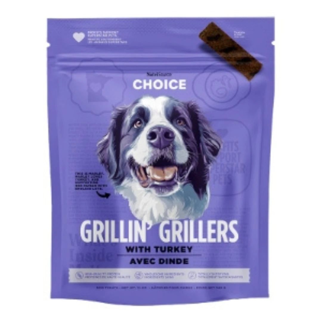 Nutrisource Dog Choice Grillin Grillers Dog Treats Turkey 12oz