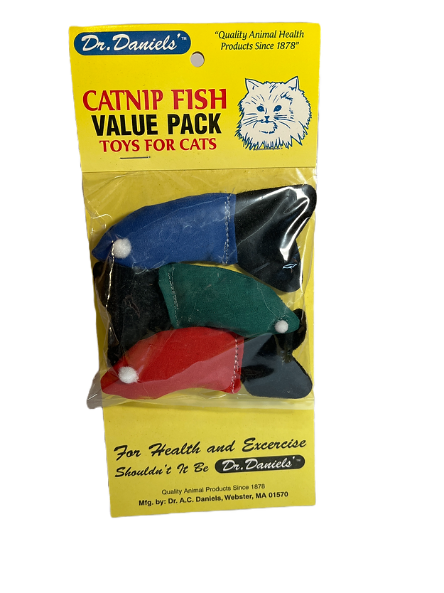 Dr Daniels Catnip Fish 3pk