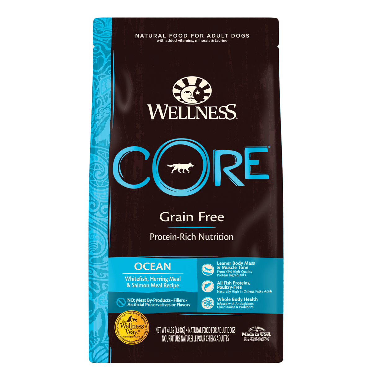 Wellness CORE Natural Grain Free Dry Dog Food Ocean Whitefish Herring