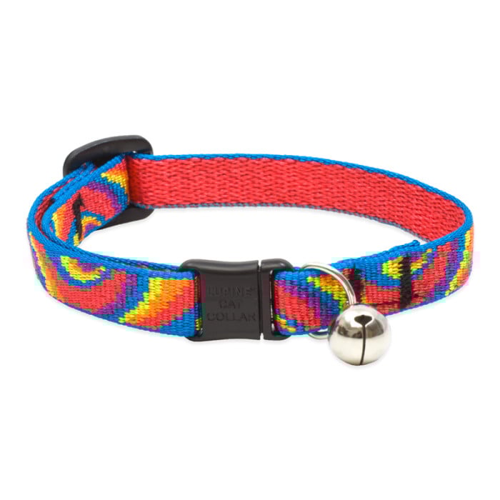 Lupine Pet Cat 1/2 In Wide 8-12 In Breakaway Safety Collar With Bell Original Designs Lollipop