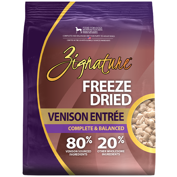 Zignature Dog Freeze Dried Venison Entrée 12.5oz