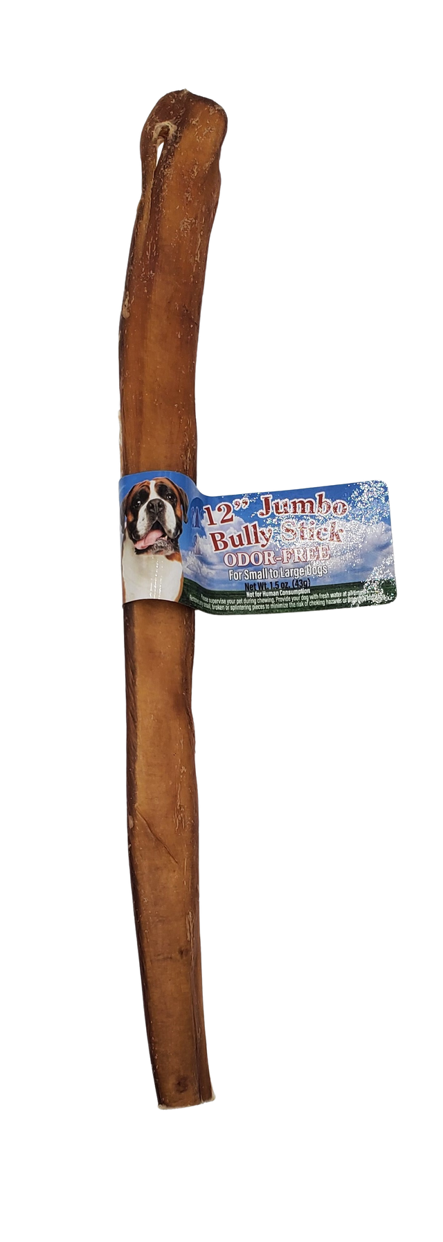 Nature's Own USA Dog Treat Bully Stick Jumbo Odor Free 12in