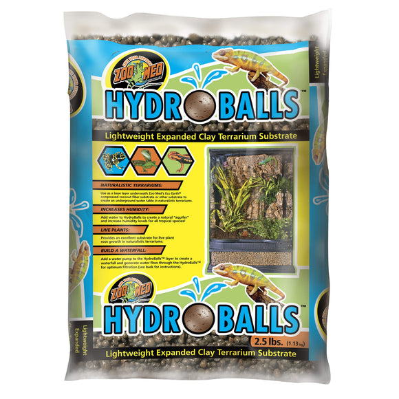 Zoo Med HydroBalls Expanded Clay Terrarium Substrate  2.5lb