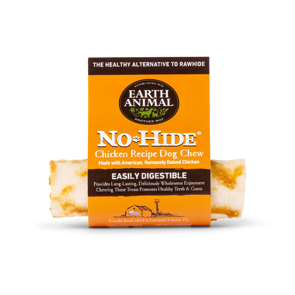 Earth Animal No-Hide Chicken Roll Dog Chew Treat 4in