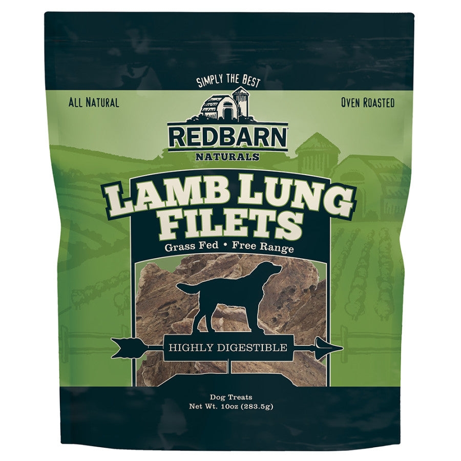 Redbarn Pet Products Lamb Lung Filets Dog Treat 10oz