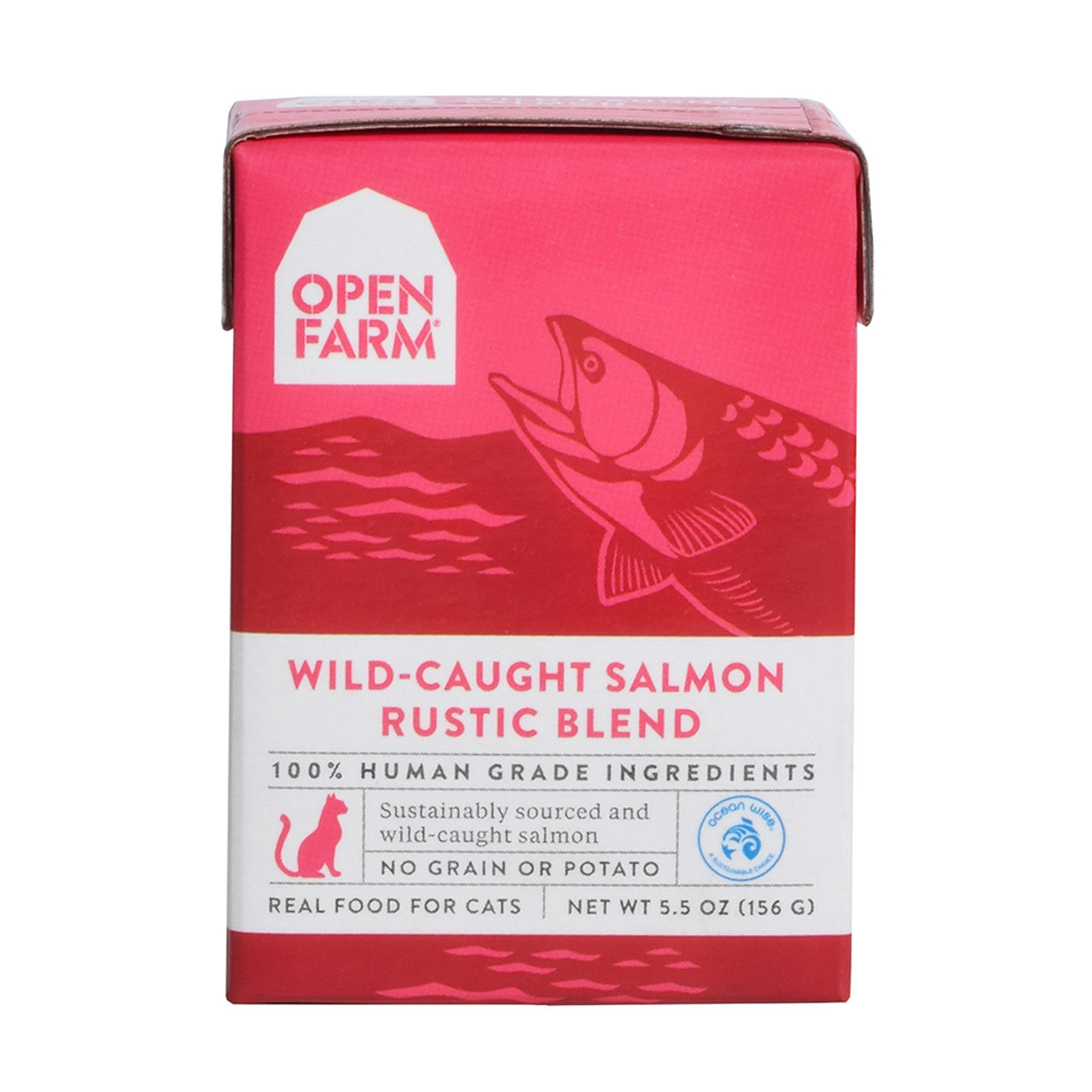 Open Farm Wild-Caught Salmon Rustic Blend Wet Cat Food, 5.5oz Carton