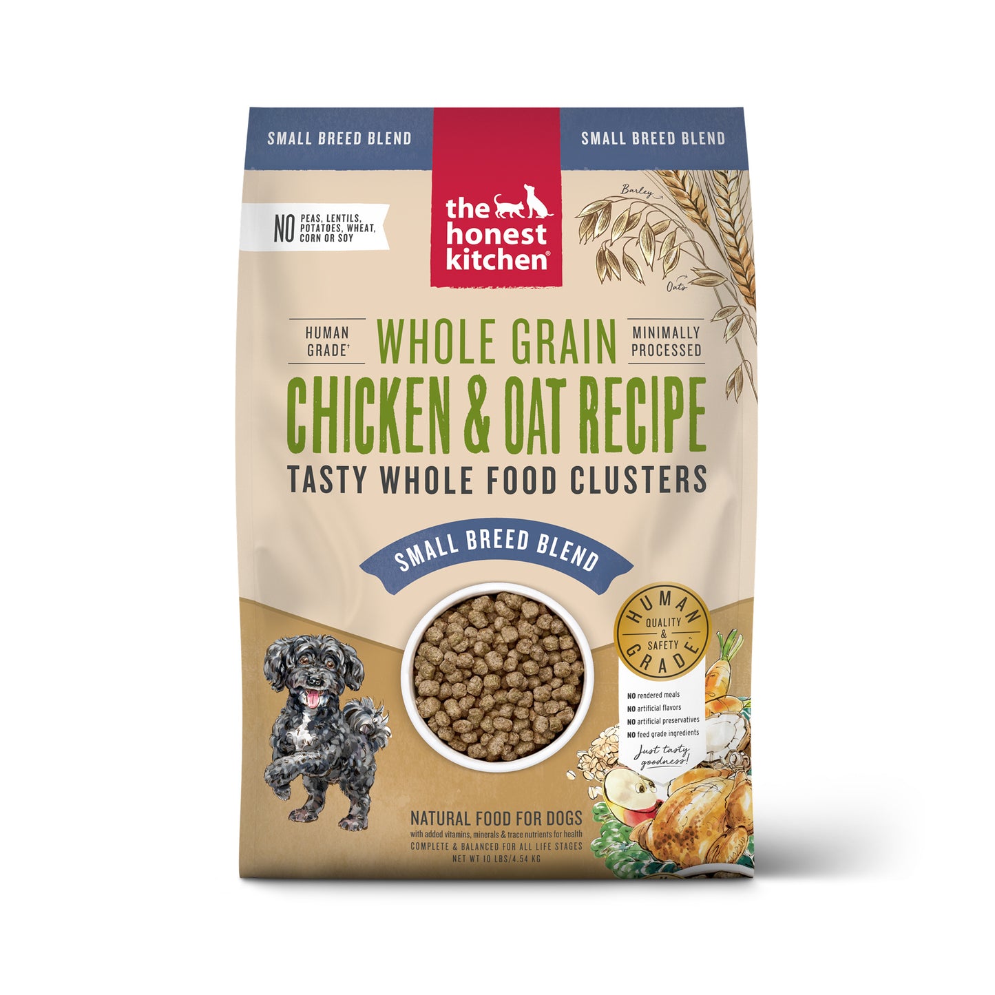 The Honest Kitchen Whole Food Clusters Small Breed Whole Grain Chicken Dry Dog Food 10lb