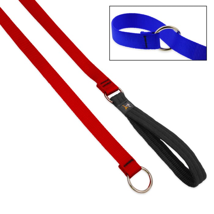 Lupine Pet Dog 6 Ft Long 3/4 In Slip Lead Basics Red