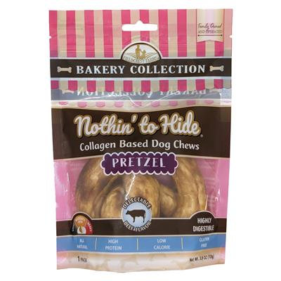 Fieldcrest Farms Nothin' To Hide Bakery Collection Dog Treat Pretzel, Beef 4in