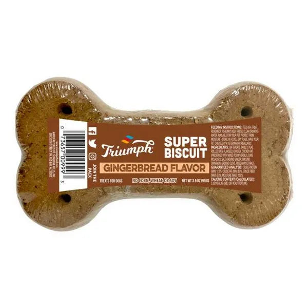 Triumph Super Gingerbread Dog Biscuit Single