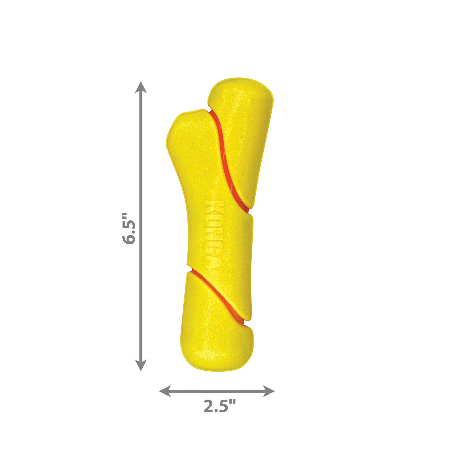Kong Dog Toy Squeezz Tennis Stick Medium