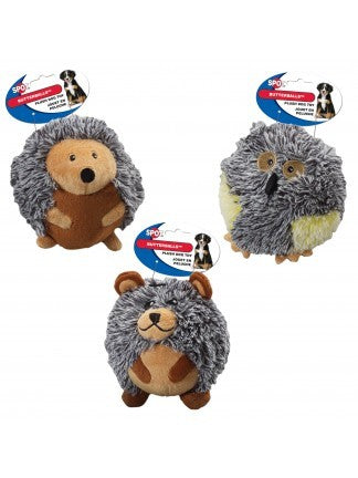 Spot Ethical Pet Dog Toy Butterballs Forest 4In Assorted