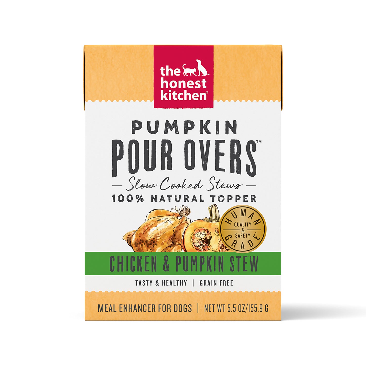 The Honest Kitchen Pumpkin Pour Overs Chicken & Pumpkin Stew Dog Food Topper 5.5oz