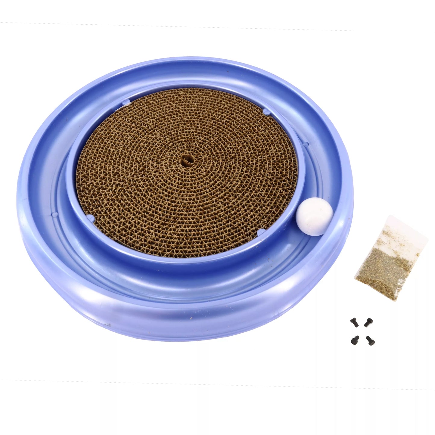 Coastal Blitz Turbo Cat Scratcher and Toy with Ball