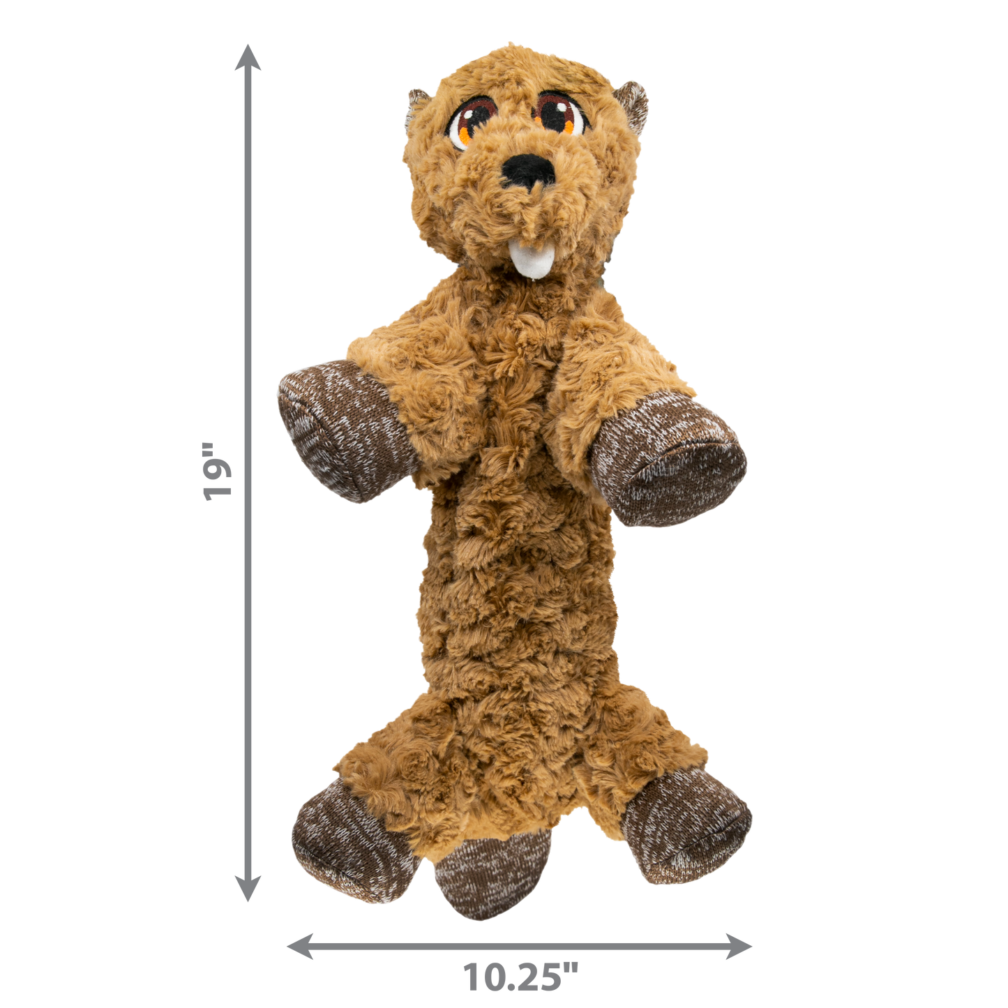 Kong Dog Toy Low Stuff Flopzie Beaver Medium