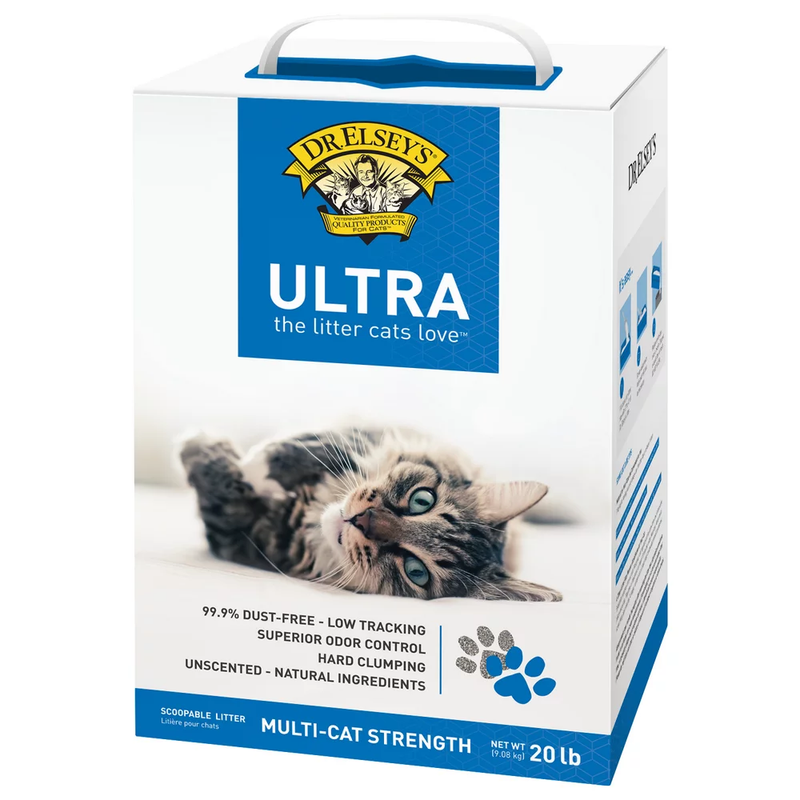 Dr. Elsey's Ultra Unscented Clumping Clay Cat Litter 20lb
