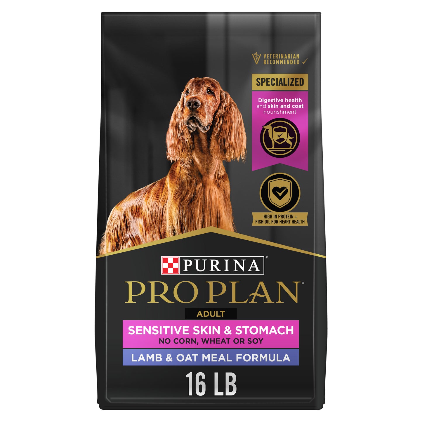 Purina Pro Plan Sensitive Skin and Sensitive Stomach Dog Food Lamb and Oat Meal 16lb