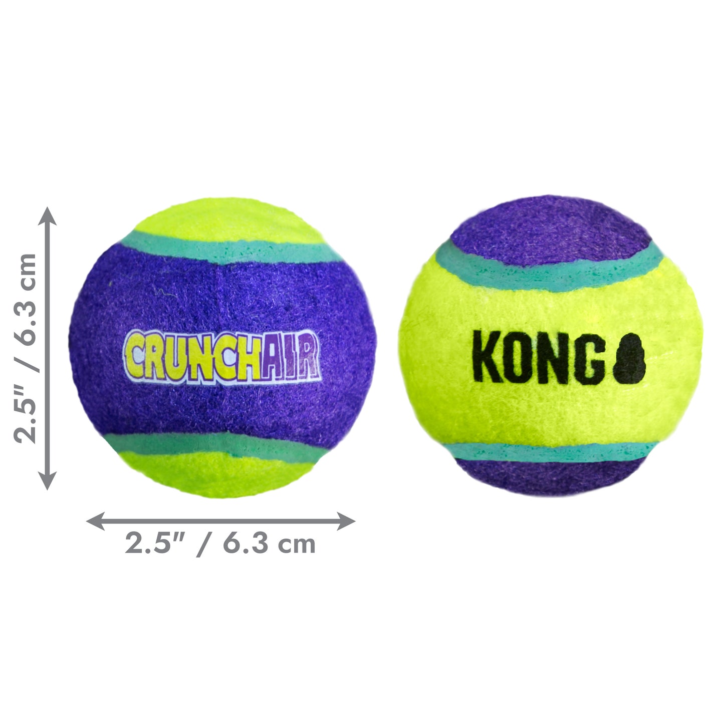Kong Dog Toy CrunchAir Balls Medium 3pk