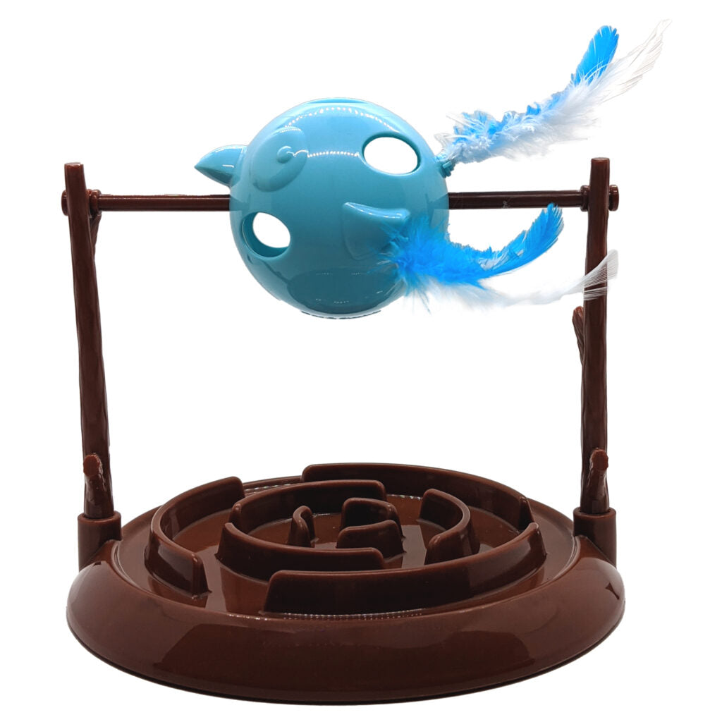 Spot Ethical Pet Cat Toy Doc & Phoebe Twirly Bird Snacker