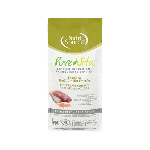 PureVita Grain-Free Duck & Lentil Dry Cat Food 1.5 lb