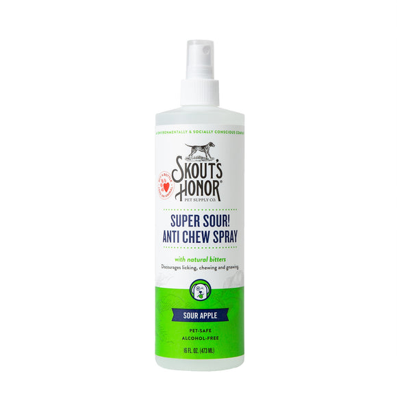 Skout's Honor Super Sour Anti Chew Spray for Dogs 16oz