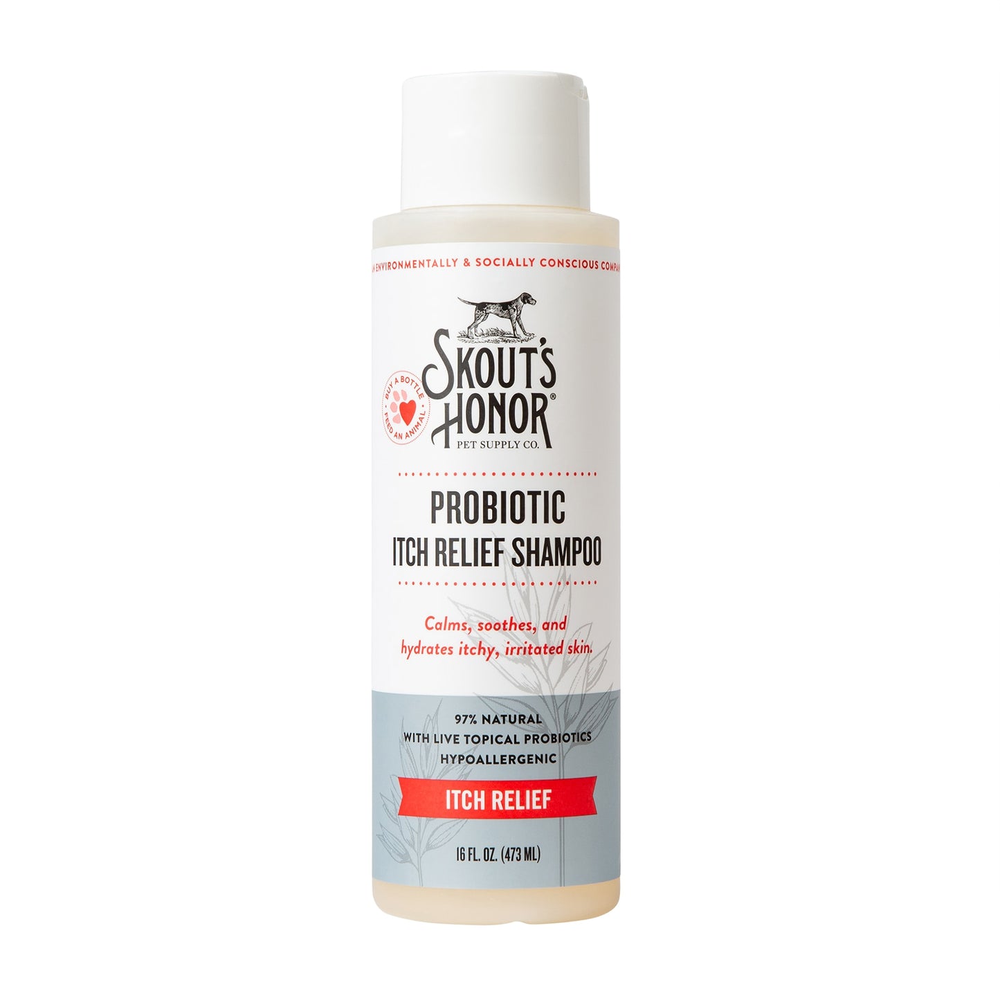 Skout's Honor Probiotic Itch Relief Shampoo for Dogs 16oz