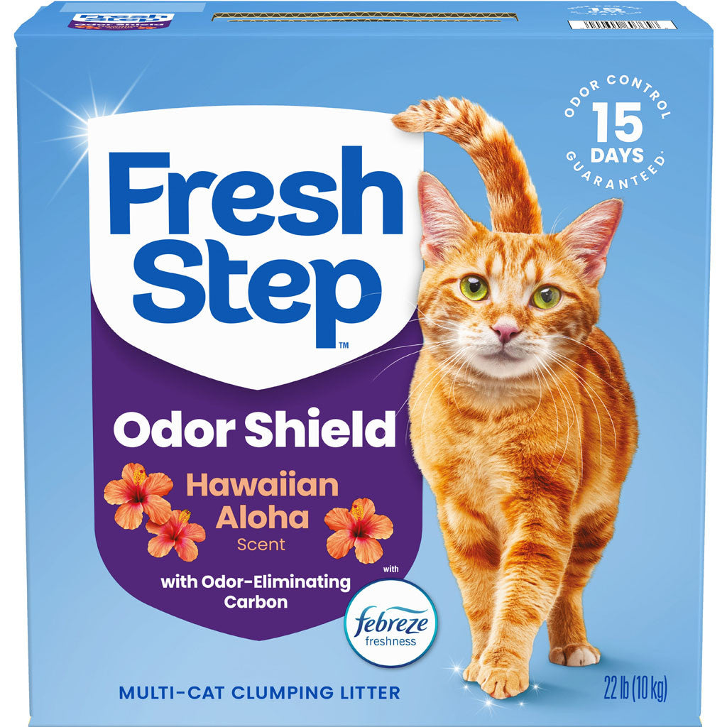 Fresh Step Odor Shield Clumping Cat Litter Hawaiian Aloha Scent 22lb