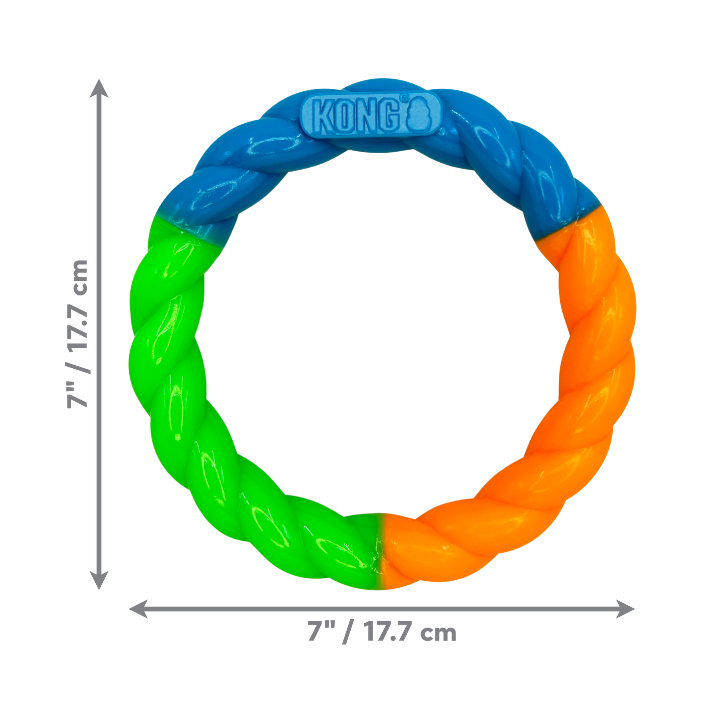 Kong Dog Toy Twistz High-Viz Ring Small