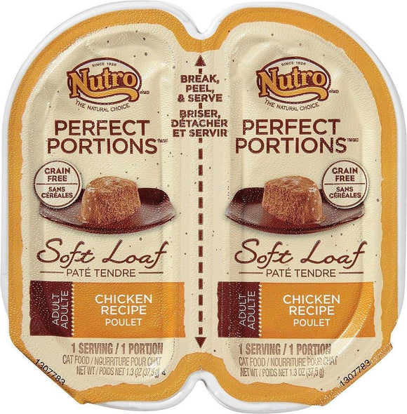 Nutro Perfect Portions Adult Cat Food Soft Loaf - Chicken 2.6oz`