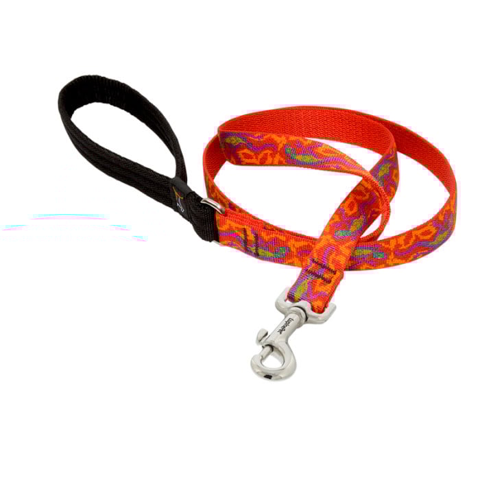 Lupine Pet Dog 4 Ft Long 3/4 In Leash Original Designs Go Go Gecko