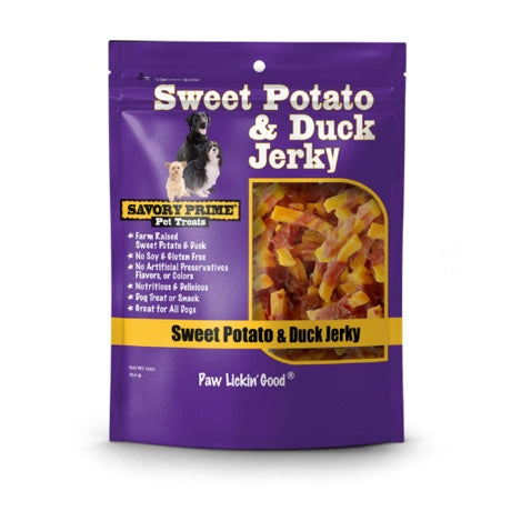 Savory Prime Duck & Sweet Potato Dog Treats 8 Oz.