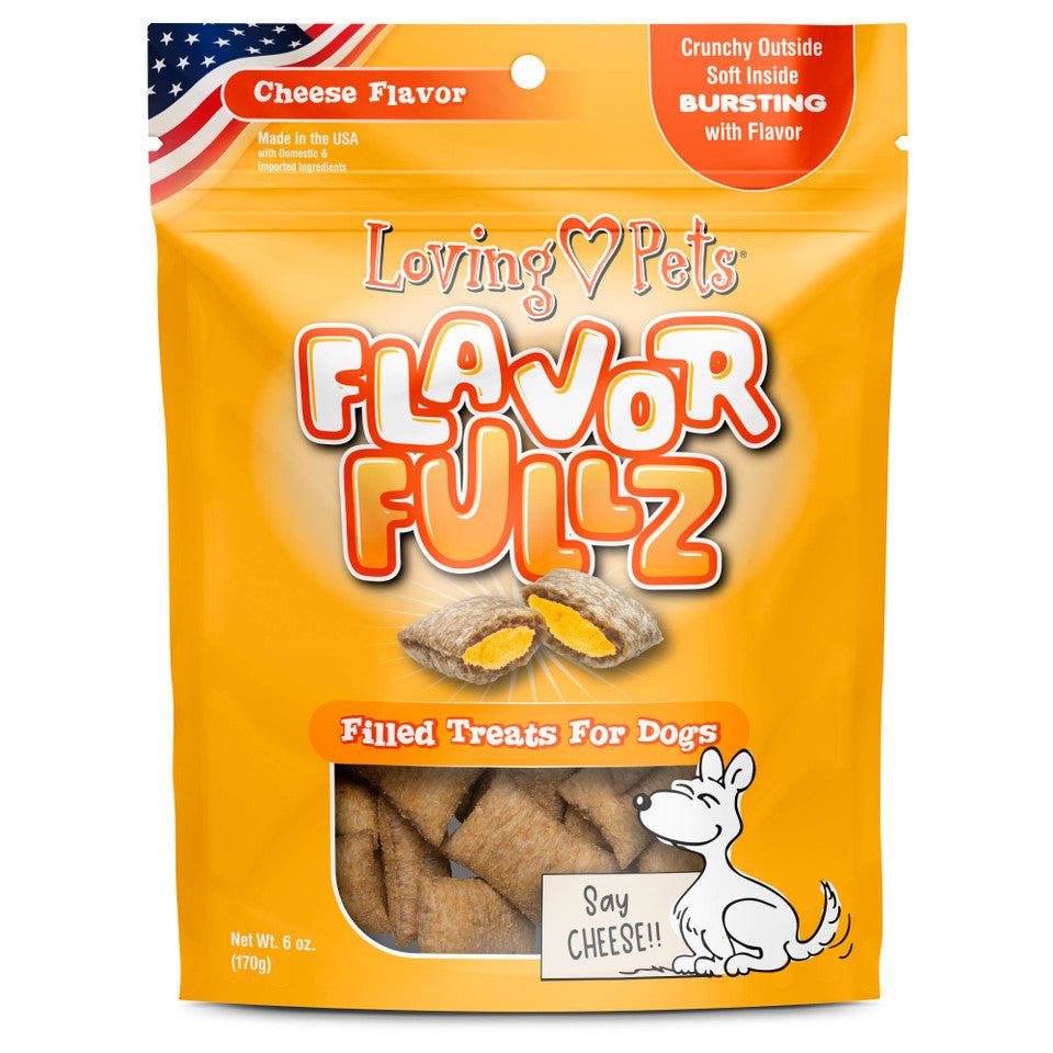 Loving Pets Flavorfullz Dog Treats 6oz Cheese