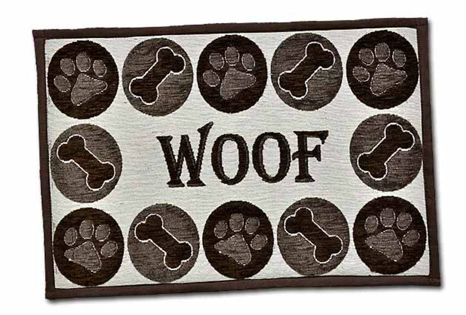 Loving Pets Fashion Pet Food & Water Mat Chenille