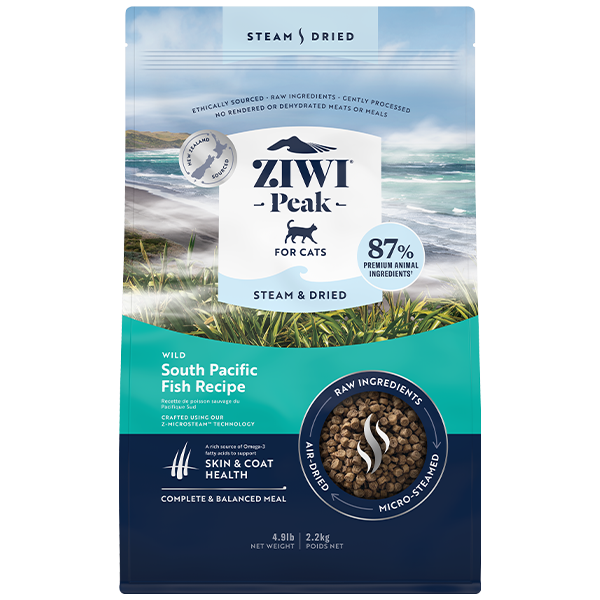 ZIWI Peak Cat Steam-Dried South Pacific Fish 4.9lb