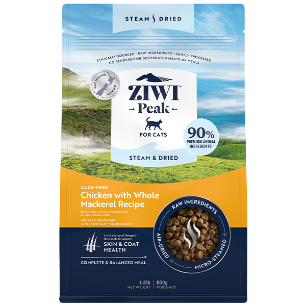 ZIWI Peak Cat Steam-Dried Chicken w/Whole Mackerel 1.8lb