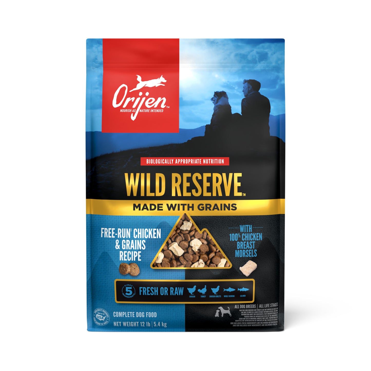 Orijen Dry Dog Food Wild Reserve Free-Run Chicken & Grains Recipe 12lb
