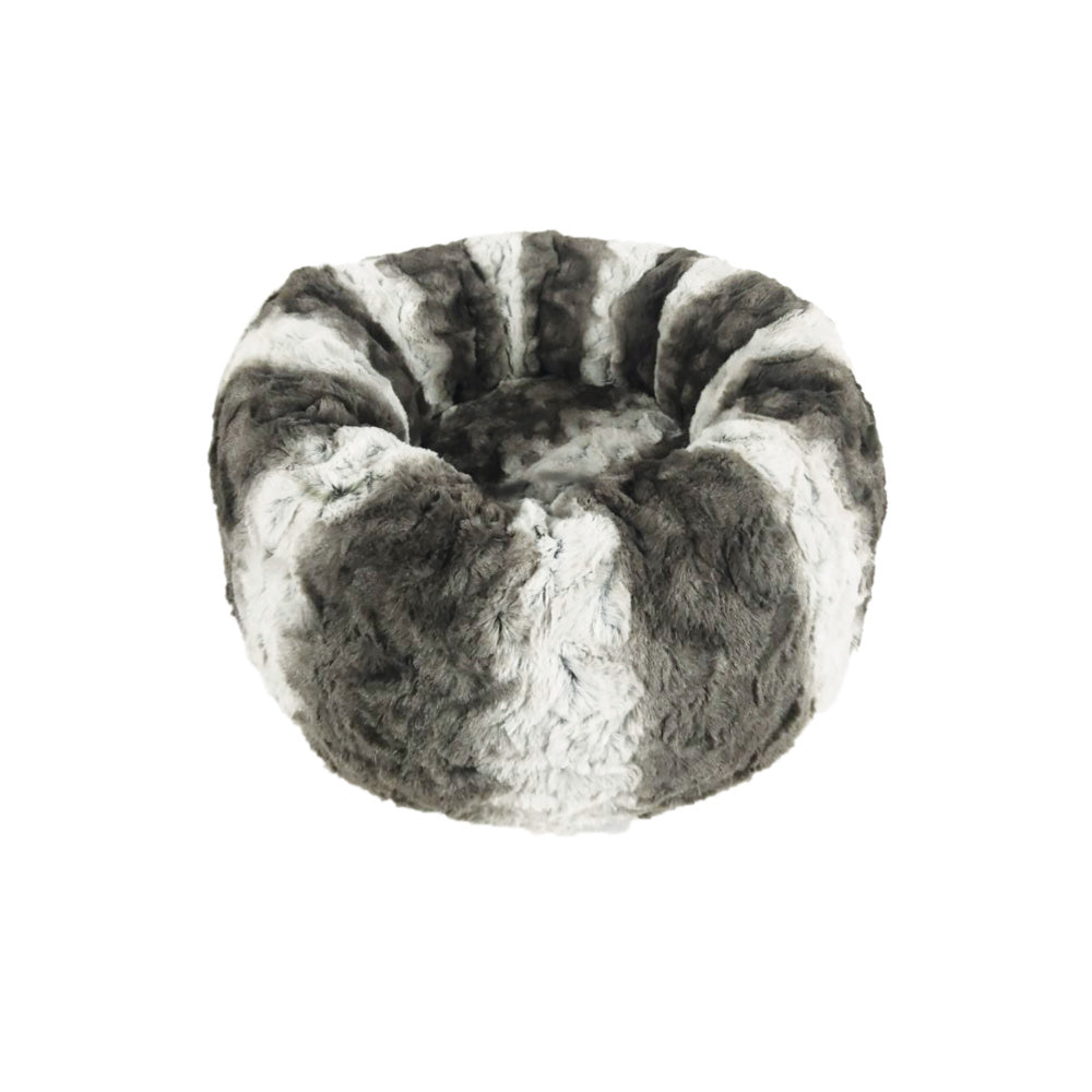 Spot Ethical Pet Sleep Zone 19In All Faux Fur Round Dog Bed Grey