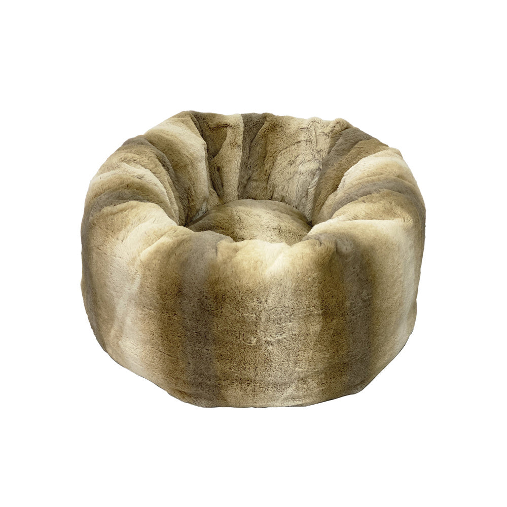 Spot Ethical Pet Sleep Zone 19In All Faux Fur Round Dog Bed Brown