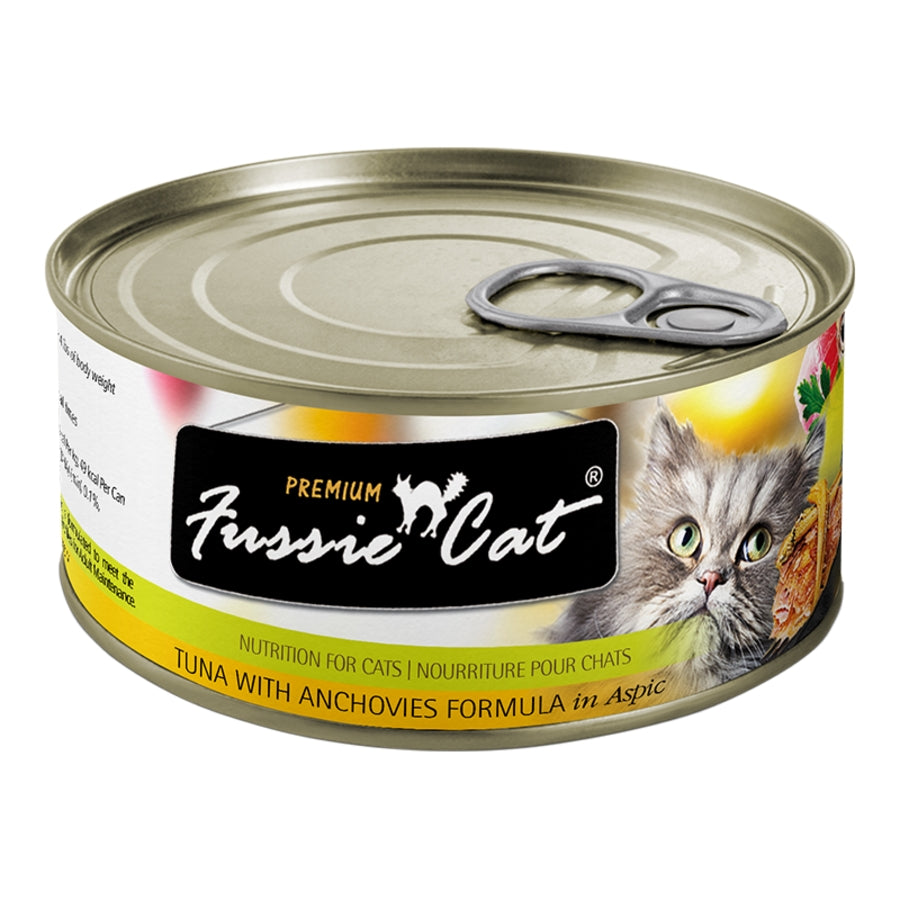 Fussie Cat Premium Tuna with Anchovies 5.5oz Can