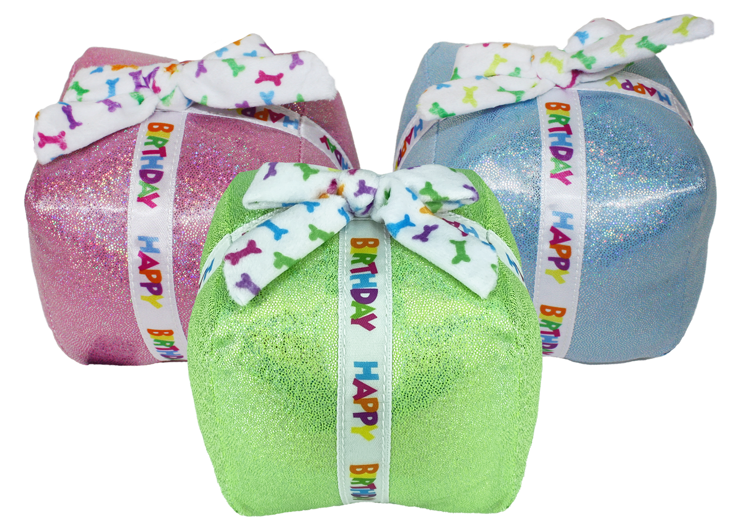 Multipet Plush Dog Toy Birthday Present 5.5in Assorted