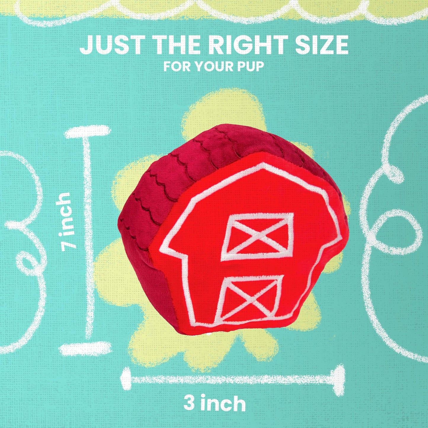 Snugarooz Plush Dog Toy The Barn 7in